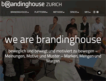 Tablet Screenshot of brandinghouse.ch